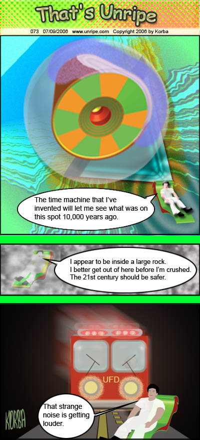 cartoon 73, time machine